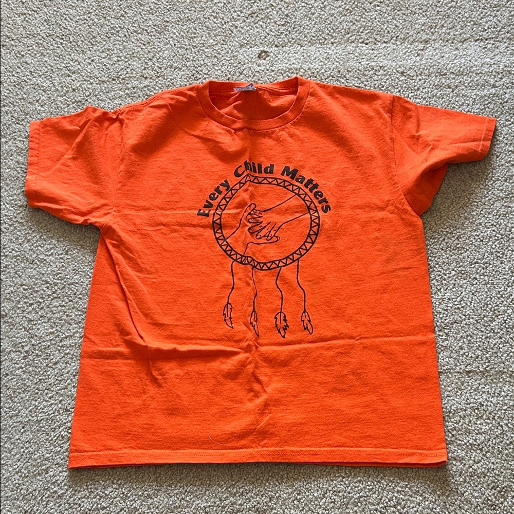 Gildan Orange Kids Tee - Every Child Matters Design